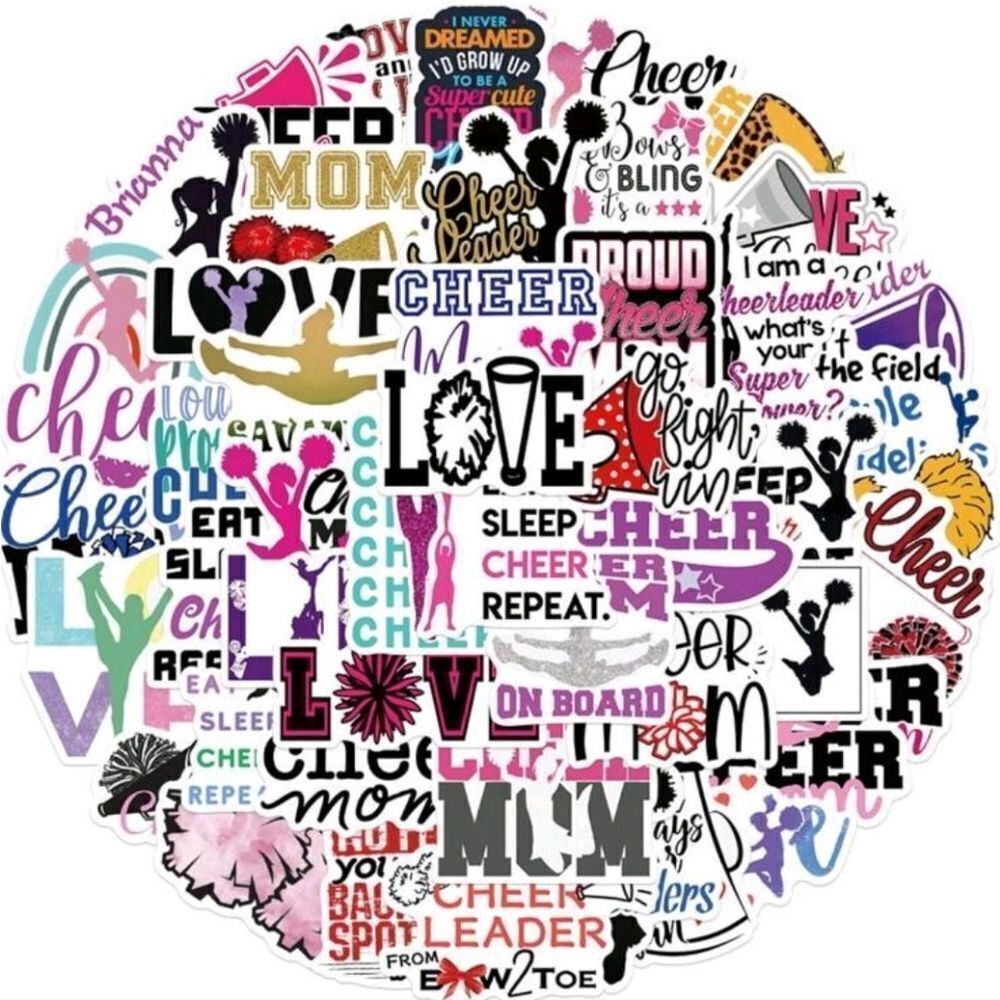 Cheerleader Cheer Stickers - Picture 4 of 5